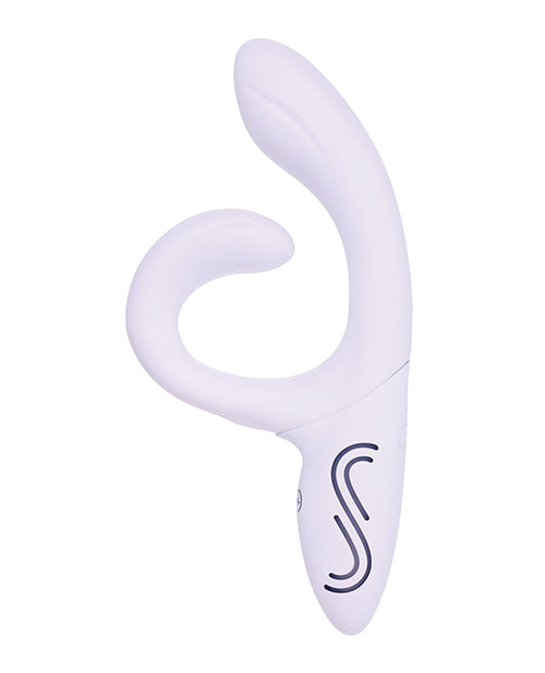 Illumination THE Rabbit Vibrator White showcasing its elegant design and customizable features for a unique pleasure experience.