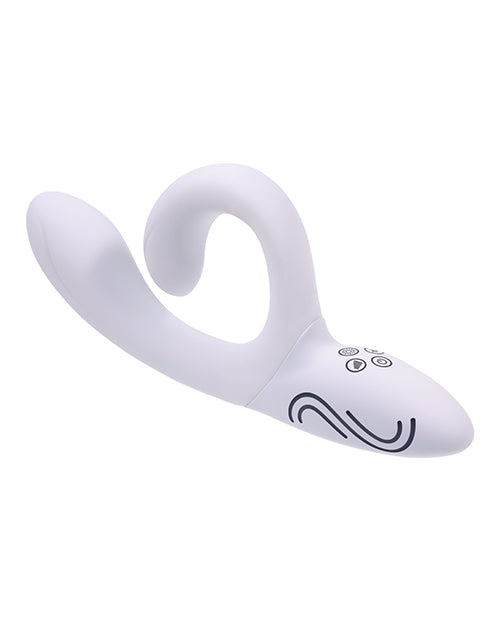 Illumination THE Rabbit Vibrator White features customizable LED lighting and advanced technology for personalized pleasure.