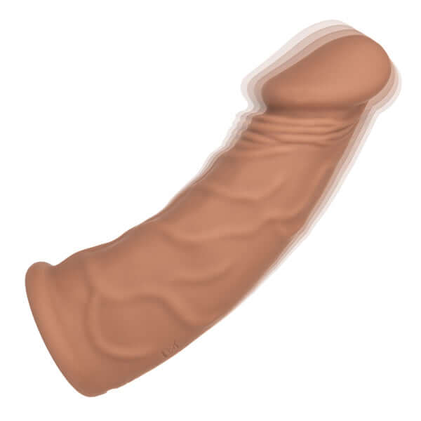 Performance Maxx Rechargeable Vibrating Extension 7" - Brown-3