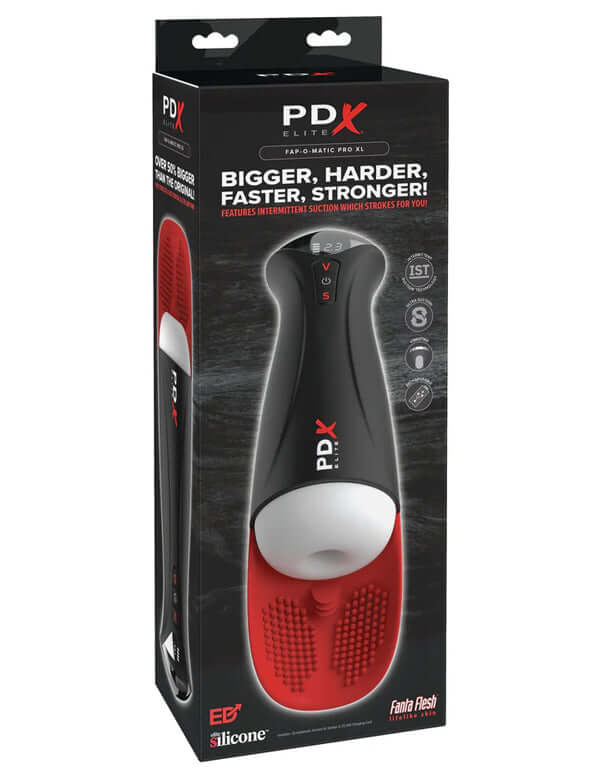 Pdx Elite Fap-O-Matic Pro XL - White/red-2
