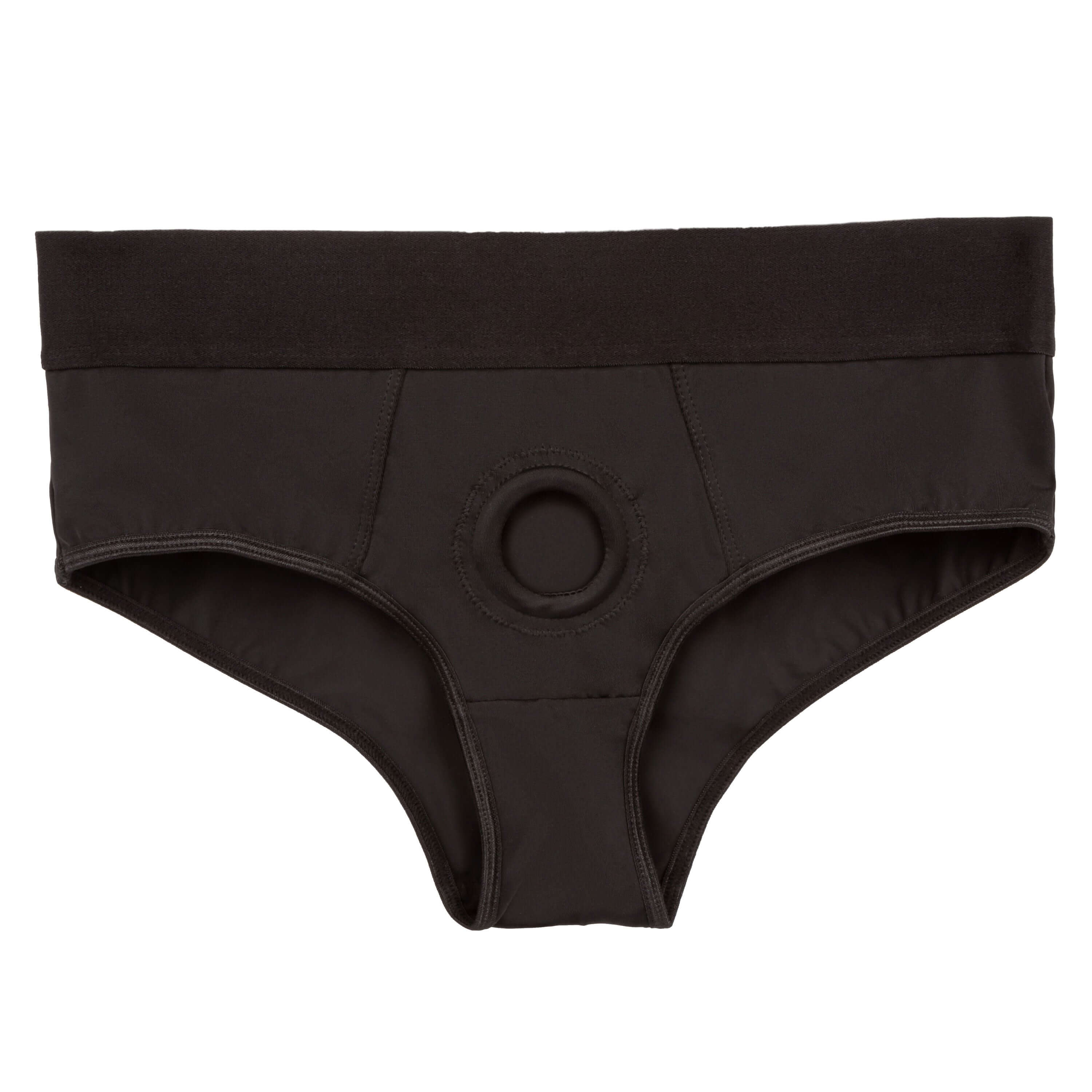 Boundless Backless Brief S M Black front view showcasing a comfort-driven and stylish design for discreet wear.