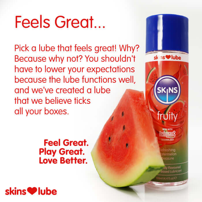 Skins Watermelon Water Based Lubricant 4.4 Fl Oz-2