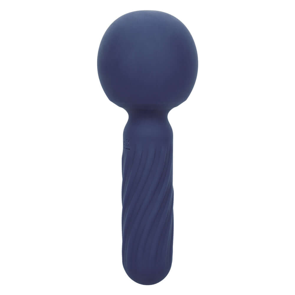 Charisma Seduction Compact Wand Massager in Blue with body-safe silicone and waterproof design