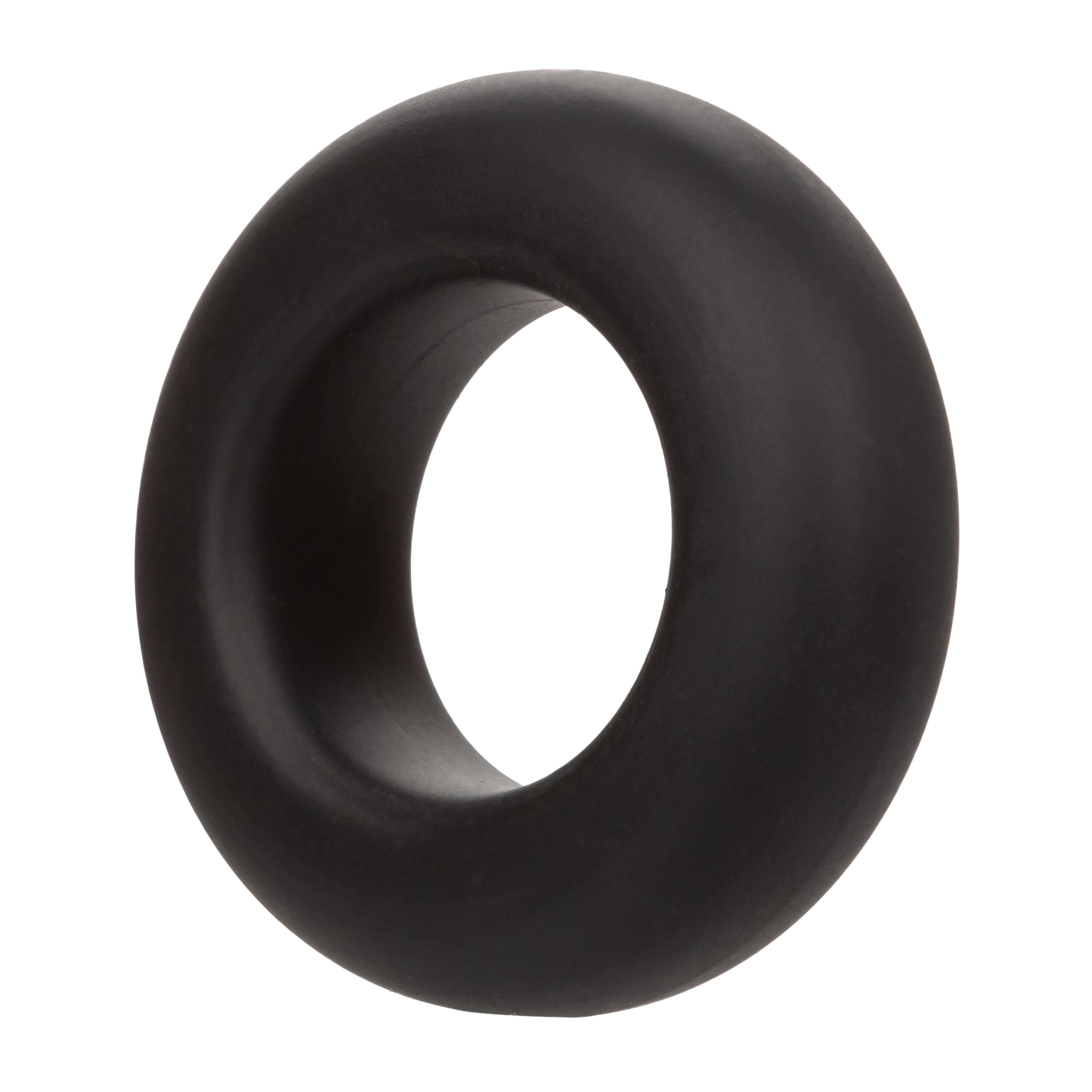 Alpha Liquid Silicone Prolong Set of 2 Black Gray enhancement ring in black color for comfortable support.