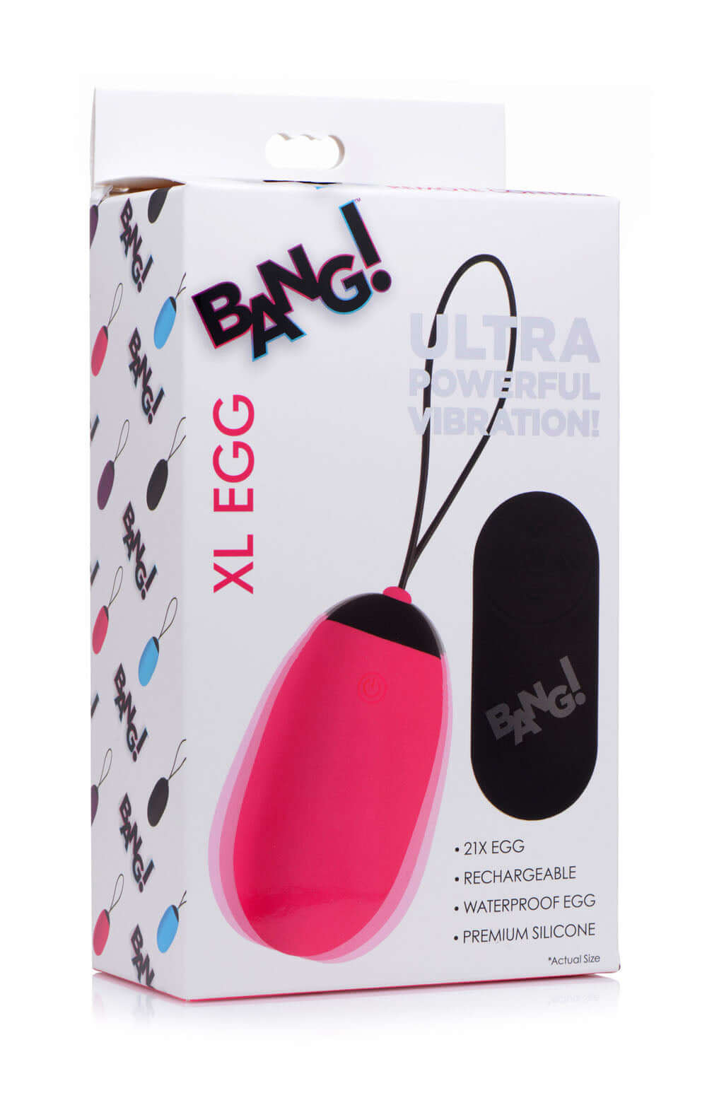 Bang XL Silicone Vibrating Egg - Pink-3