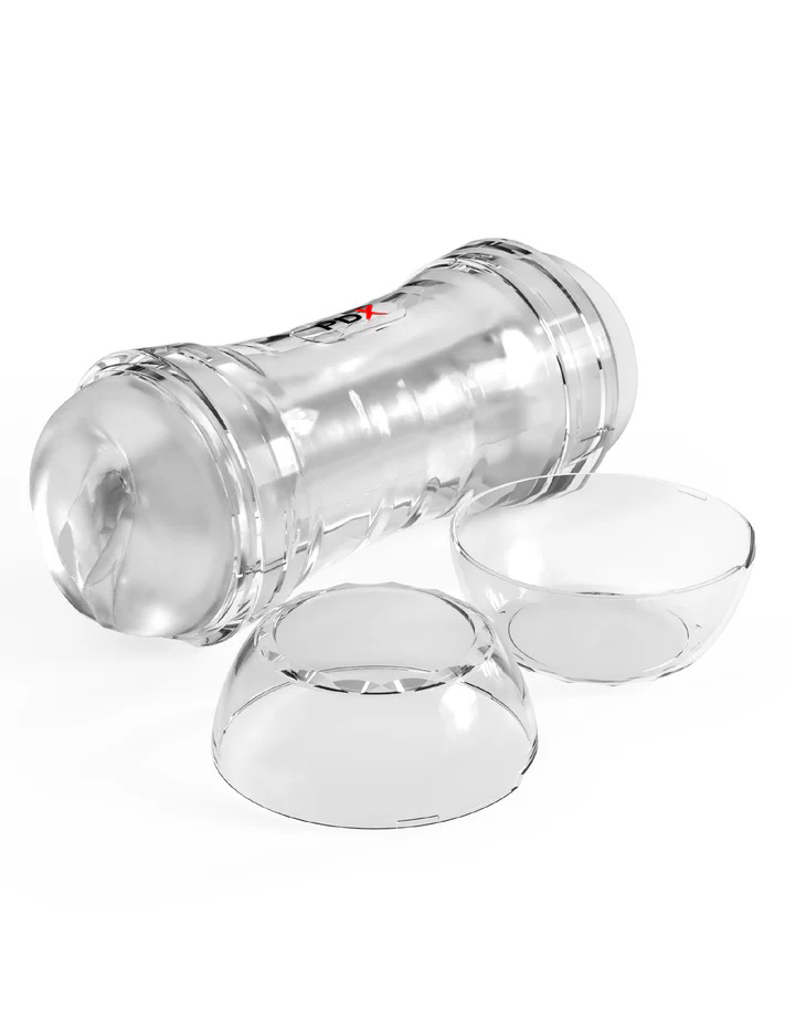 Wet Pussies Super Flip a Pussy Over Self-Lubricating Stroker with removable ends for versatile use.
