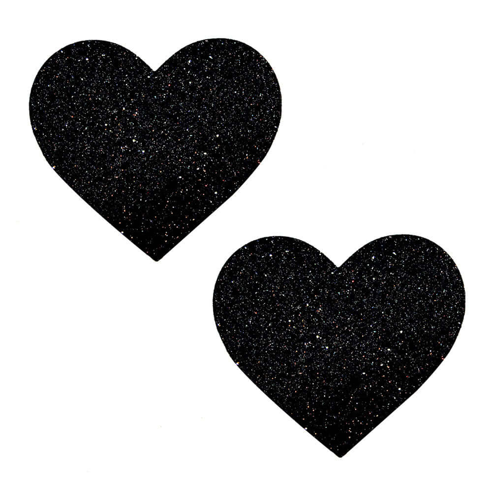 Black Malice Glitter I Heart U Nipztix Pasties-0