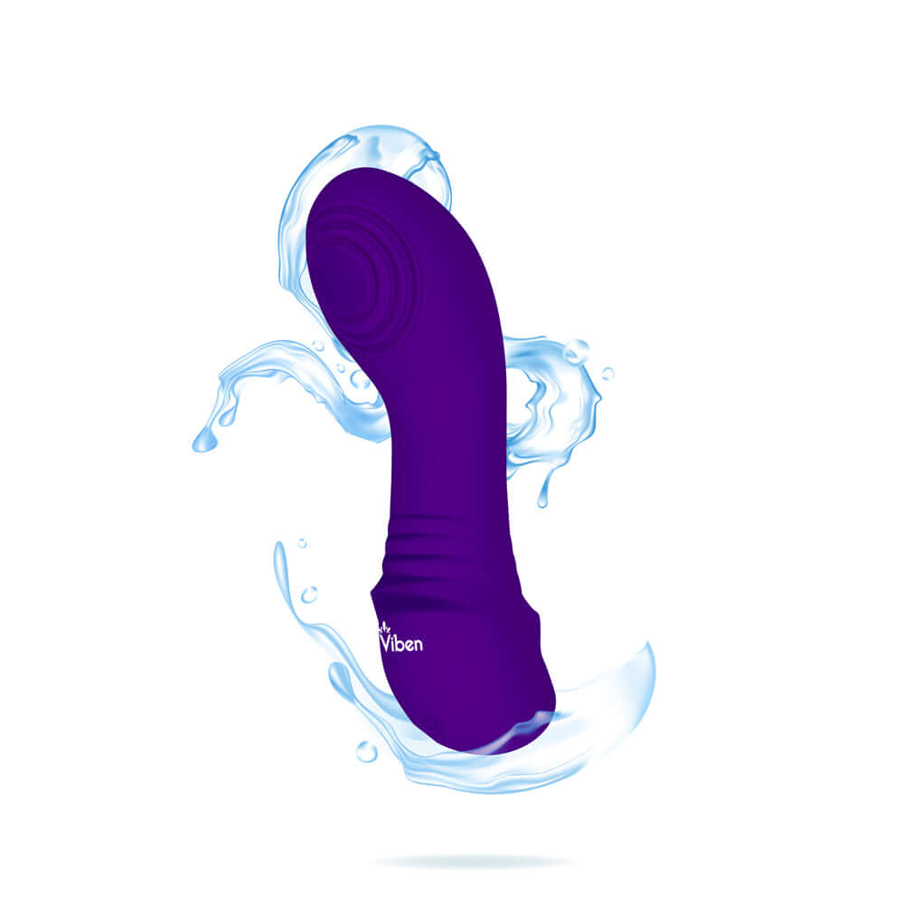 Sabela - Violet - Intense Mini G-Spot Vibe With Thumping Pad-4