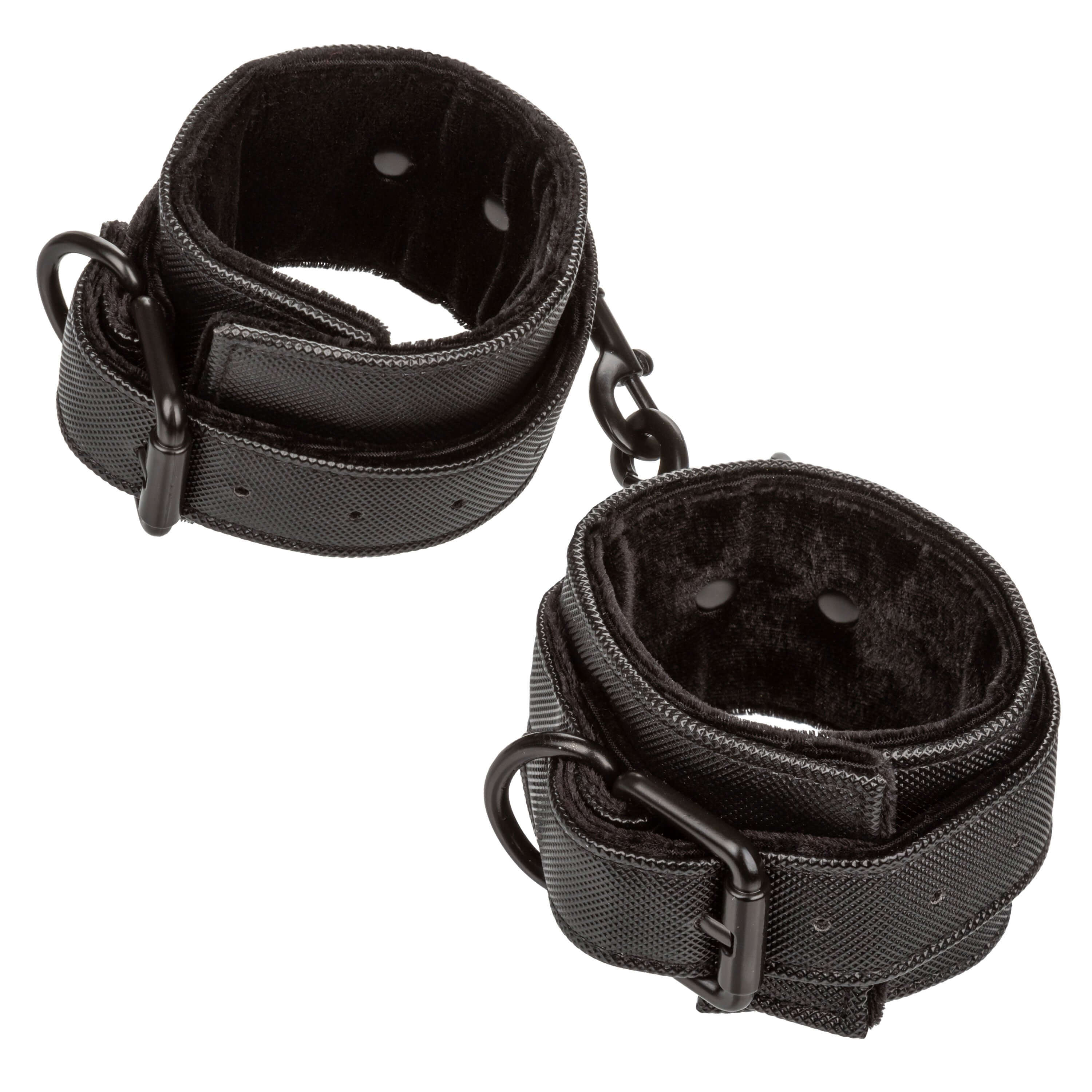 Boundless Wrist Cuffs Adjustable Black designed for secure restraint and comfort.