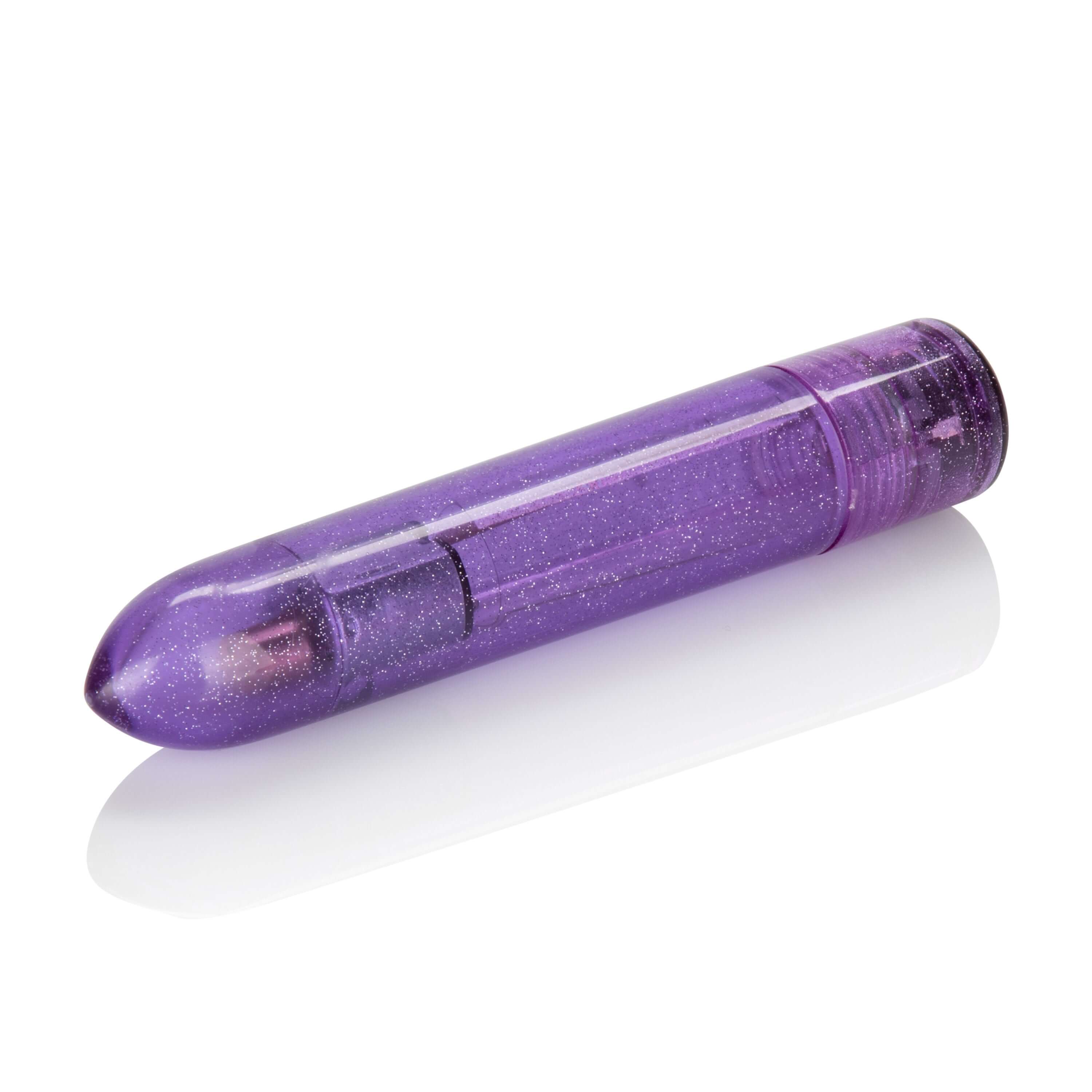 Shanes World Sparkle Bullet Vibrator Purple, a compact and discreet purple vibrator for powerful stimulation.