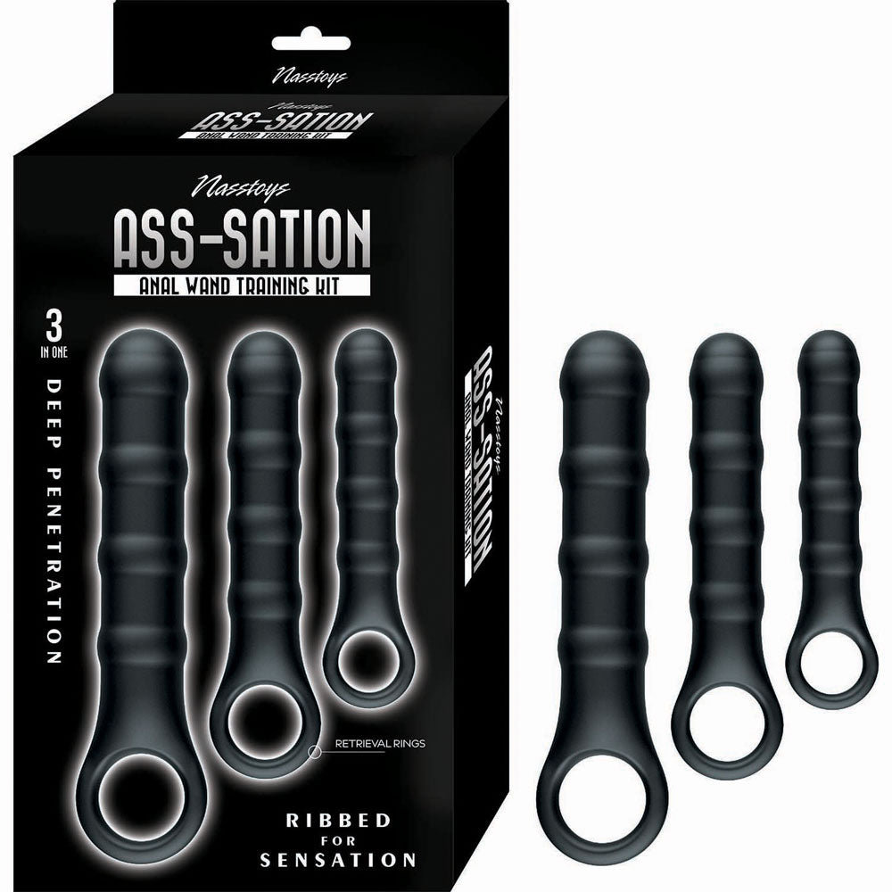 Asssation Anal Wand Training Kit - Black-0