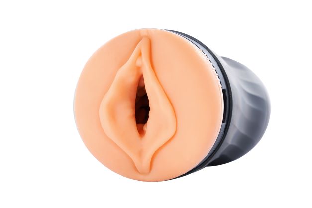 Maxtasy Stroke Master Automatic Male Stroker Nude displayed from the front, showcasing its realistic sleeve design.