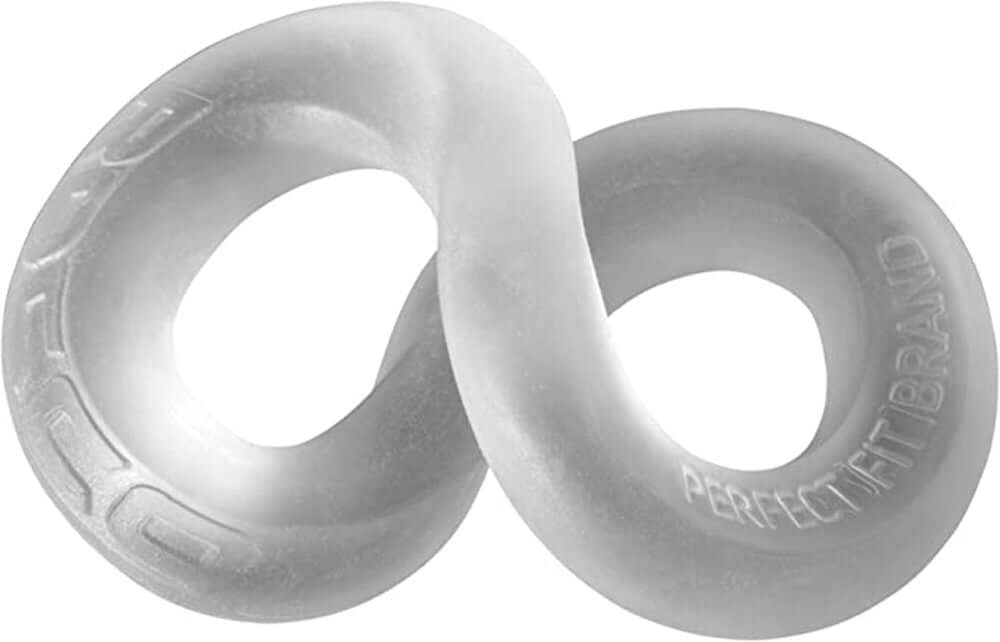 The Rocco 3-Way XL Wrap Ring Clear Perfect Fit, innovative wrap-style pleasure accessory for comfort and control.