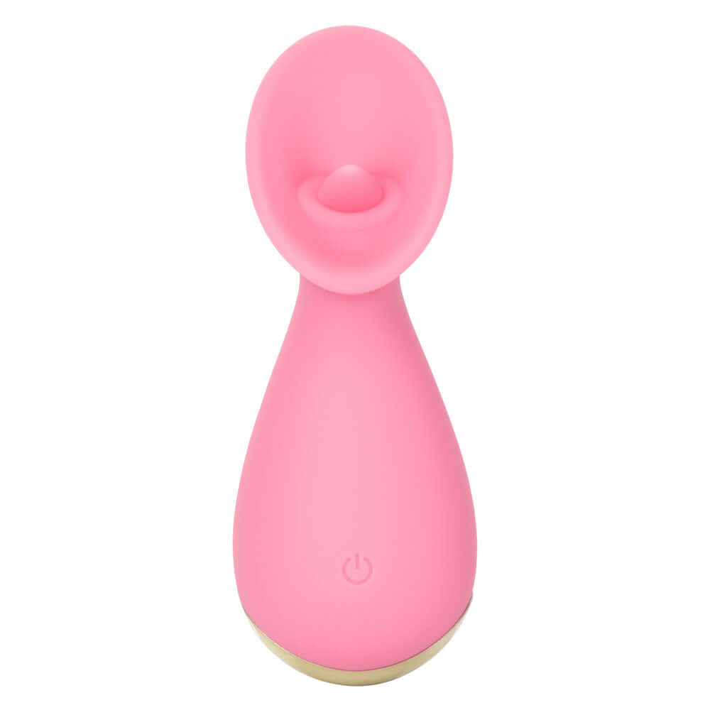 Slay Tickle Me Clitoral Massager in pink, designed for powerful, precise stimulation and discreet travel use.