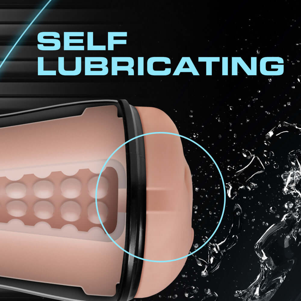 M for Men - Soft and Wet - Pussy With Pleasure Orbs - Self Lubricating Stroker Cup - Vanilla-3