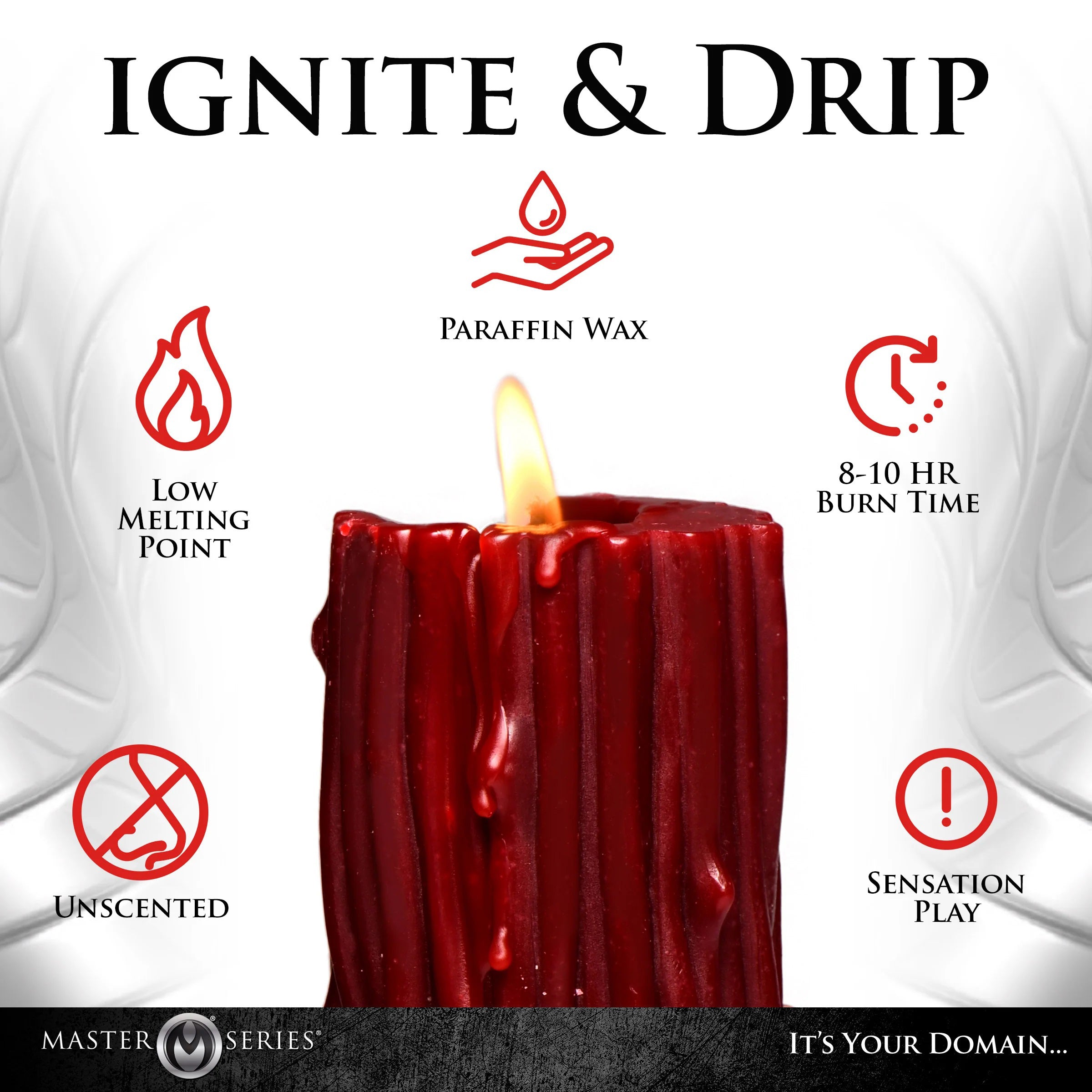 Thorn Drip Candle - Red-3
