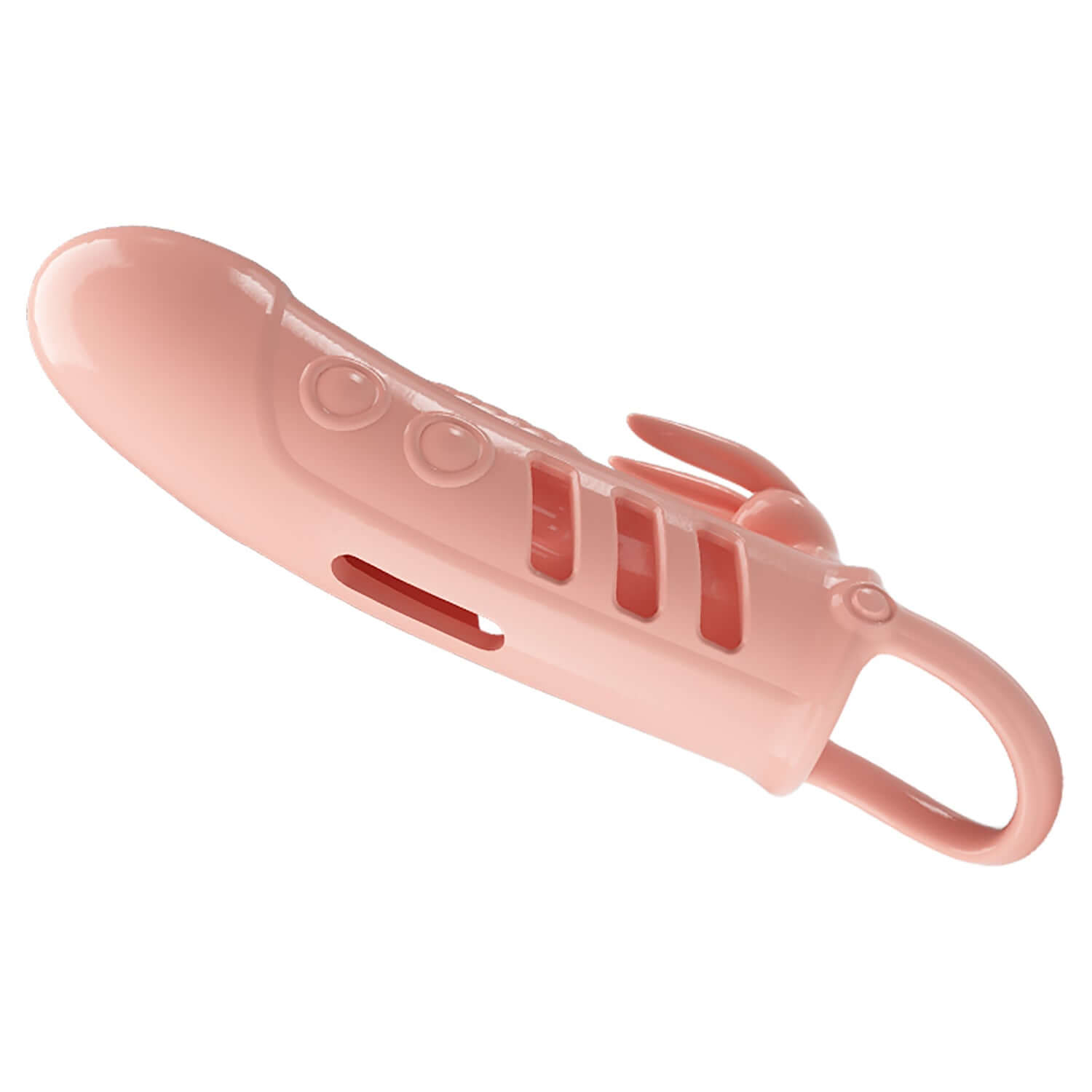 Pretty Love Penis Sleeve Sloane Flesh, a flexible vibrating cock sleeve for enhanced pleasure and shared stimulation.