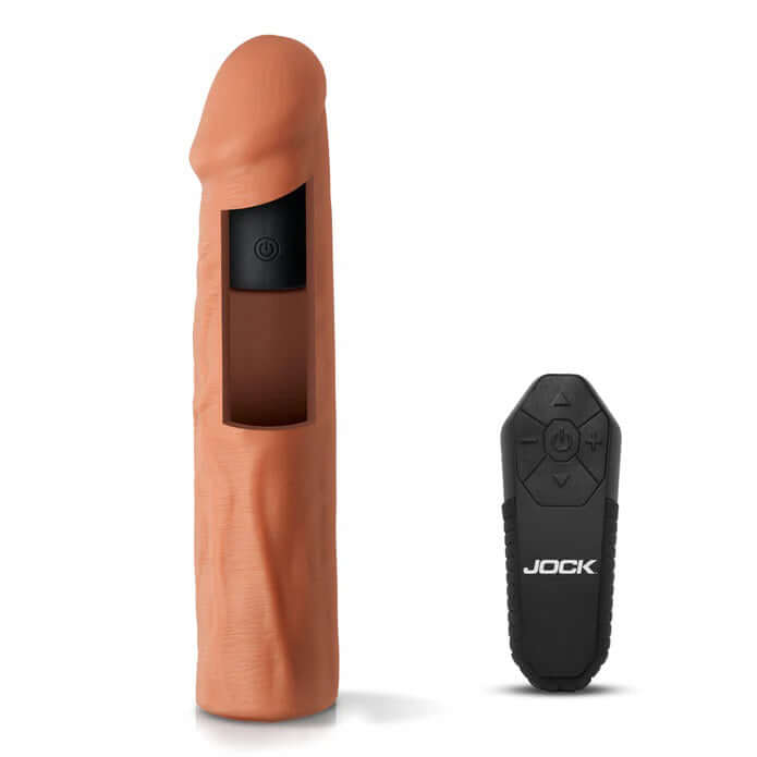 Jock Vibrating Penis Extension with Remote - Medium-0