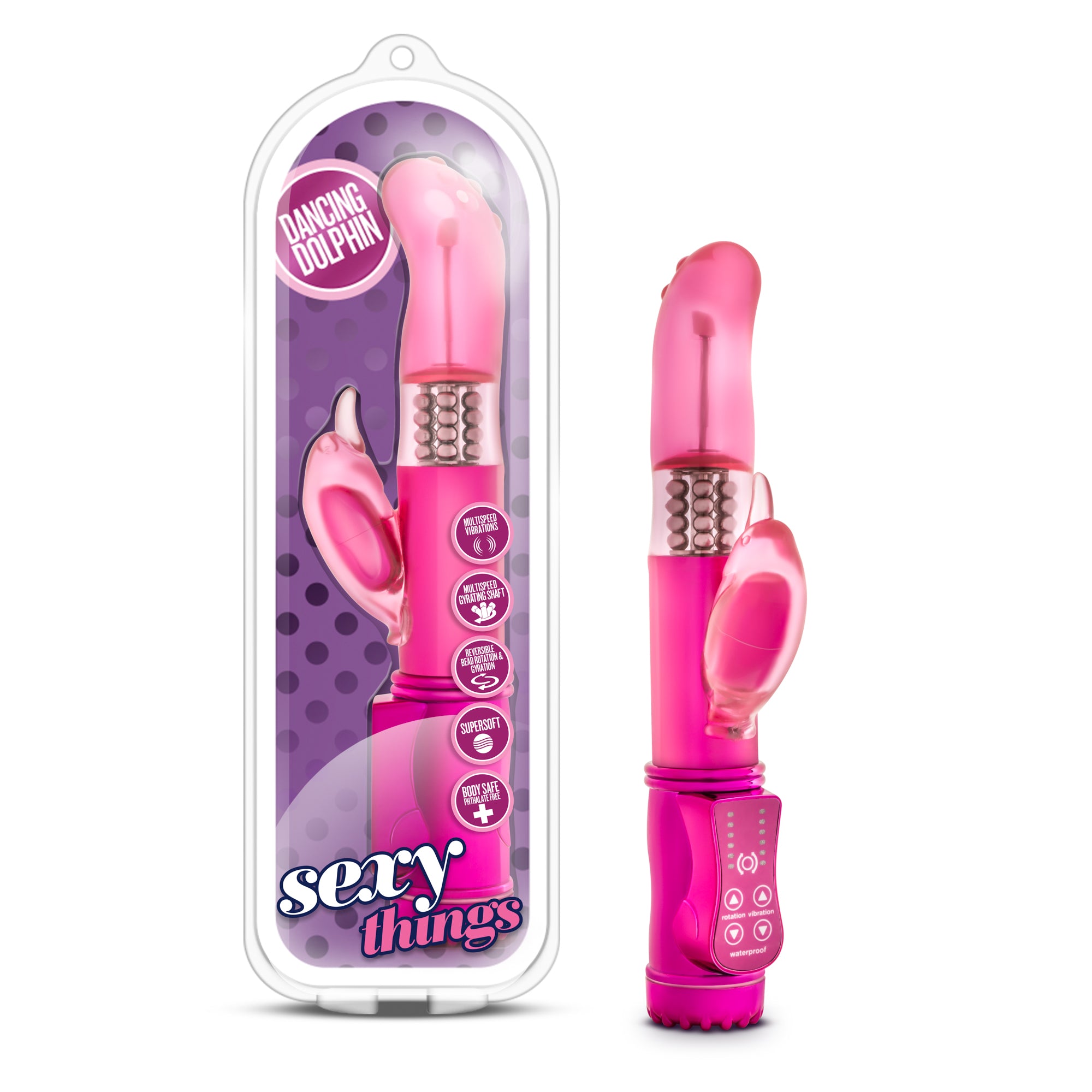Sexy Things Dancing Dolphin - Fuchsia-1