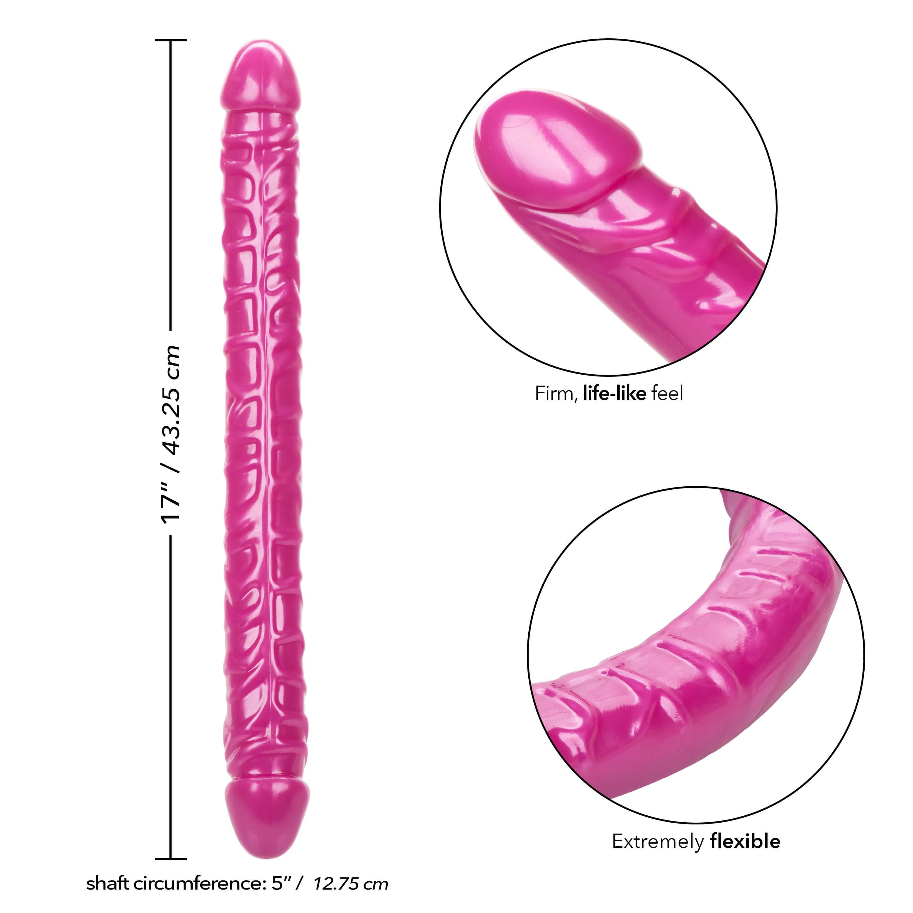 Size Queen 17 inch/43.25 Cm - Pink-4