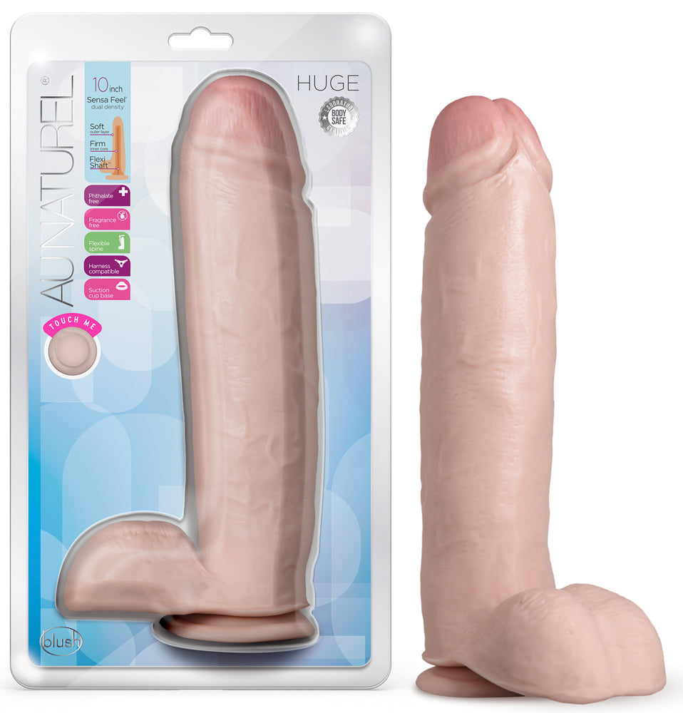 Au Naturel - Huge - 10 Inch Dildo - Vanilla-2