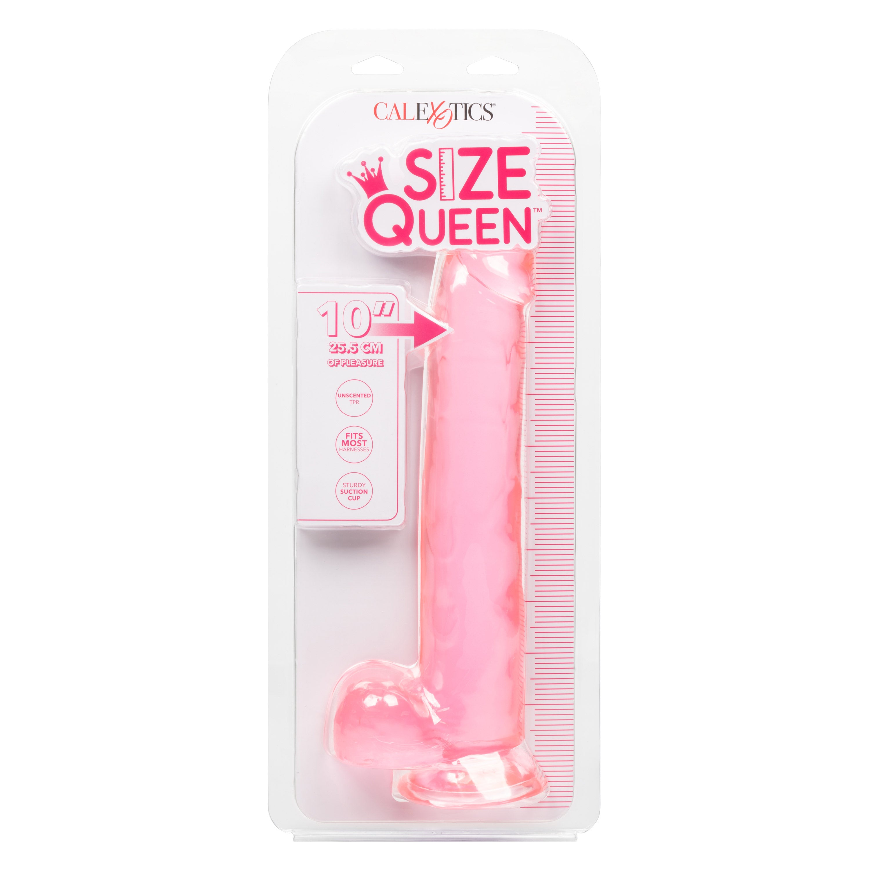 Size Queen 10 inch/25.5 Cm - Pink-3