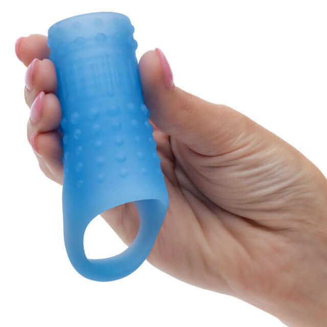 Basic Essentials Liquid Silicone Pleasure Enhance - Blue-3