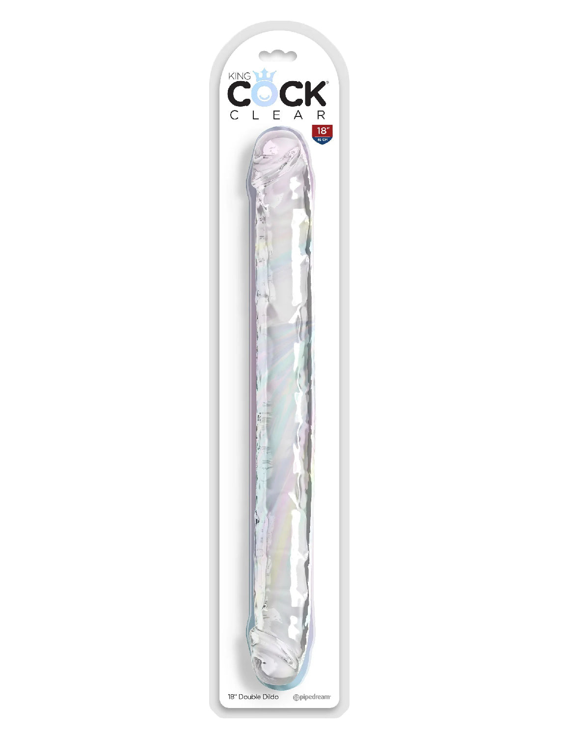 18 Inch Double Dildo - Clear-2