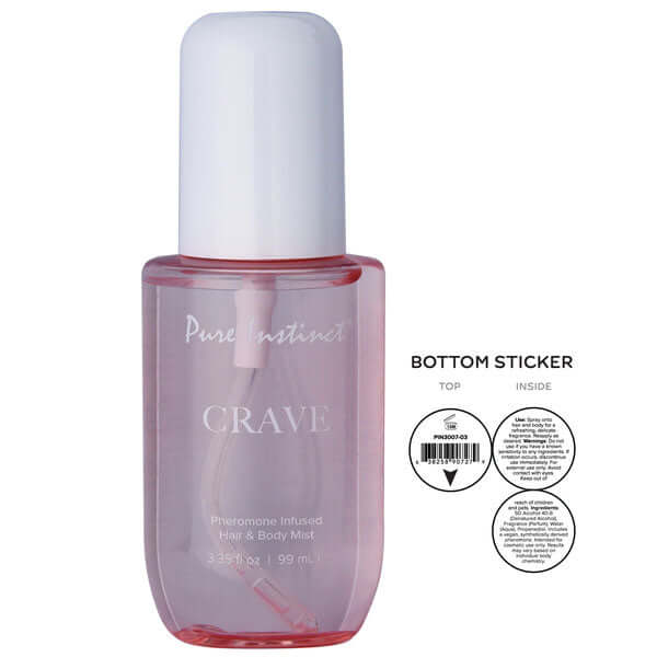 Pure Instinct Pheromone Hair and Body Mist Crave 3.35oz-1
