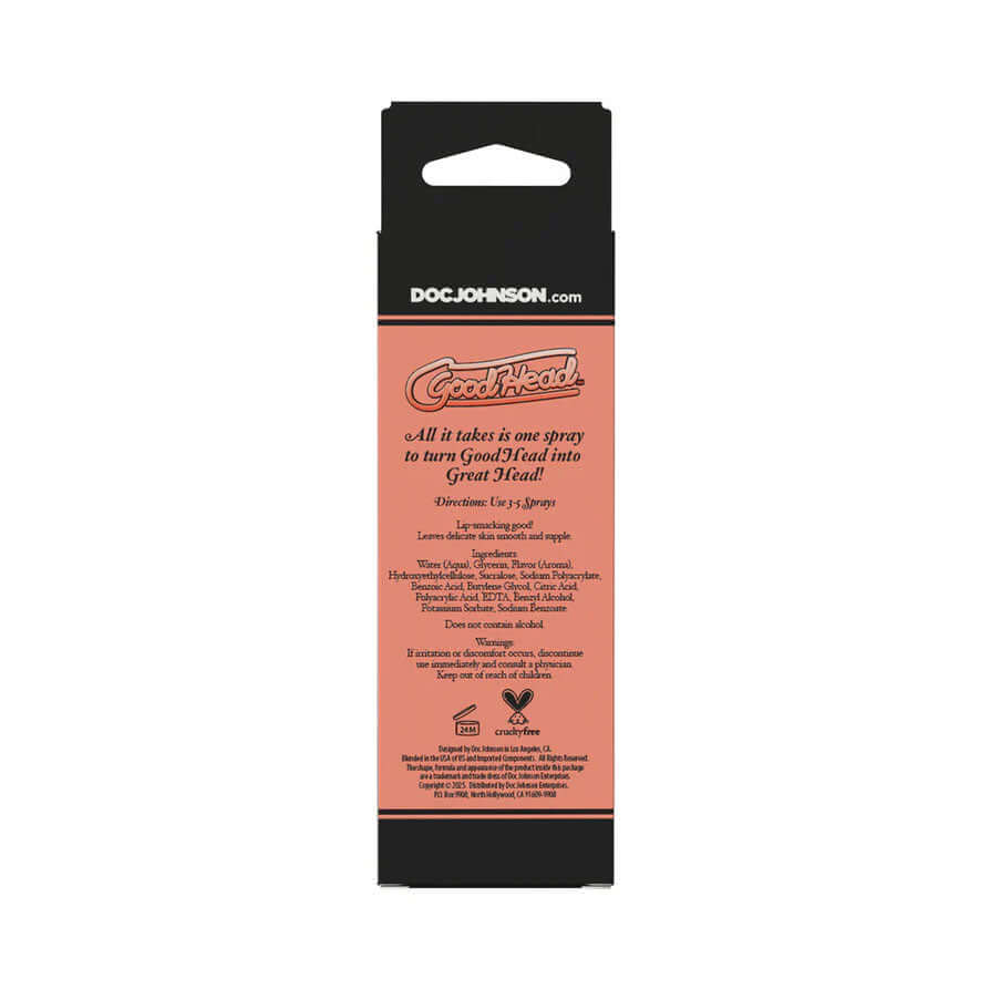 Goodhead - Juicy Head - Cocktails Dry Mouth Spray Peach Bellini - 2oz-1