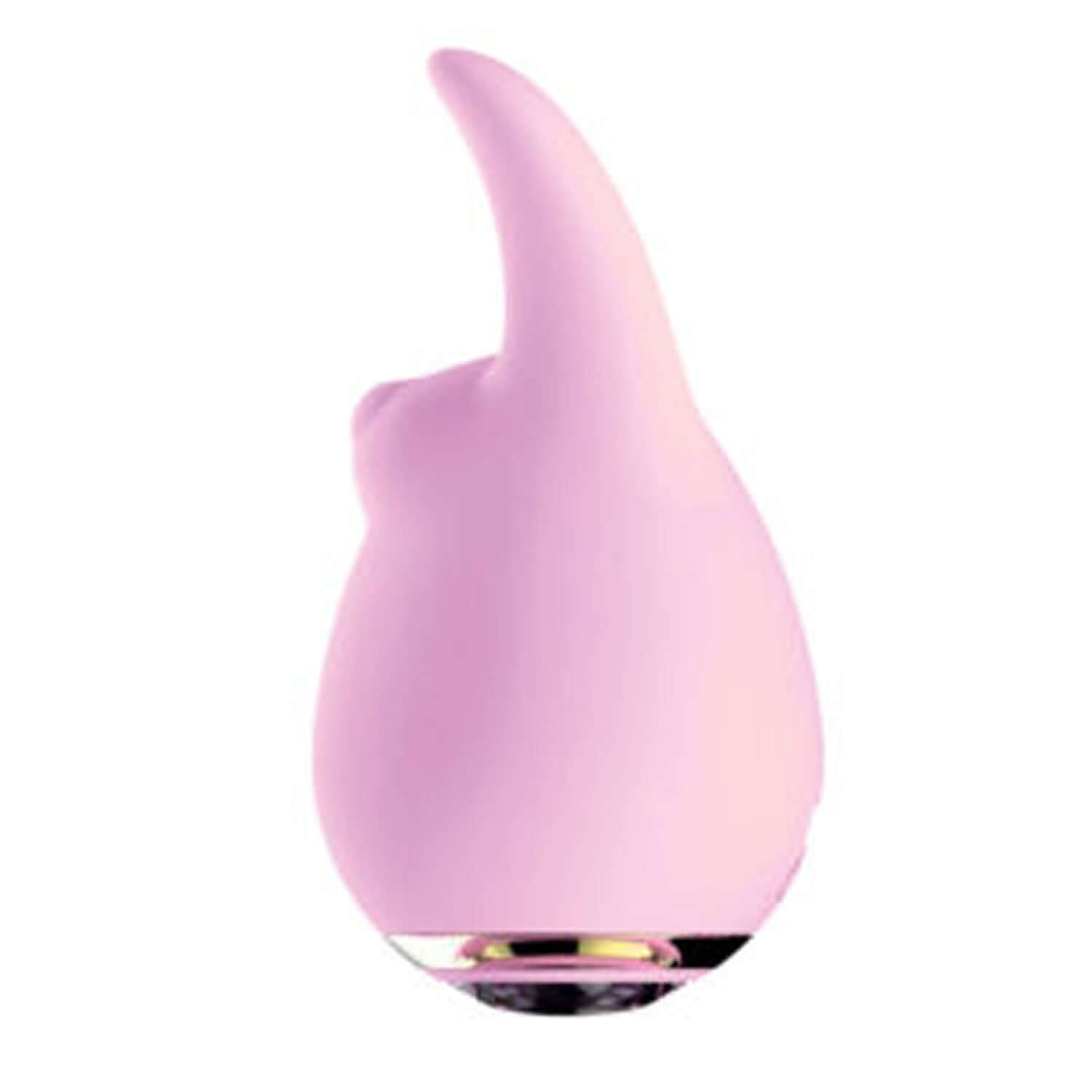 Goddess Diamond Bunny Tickler in pink with fluttery ears for sensitive spot stimulation showing elegant design and gem push button.
