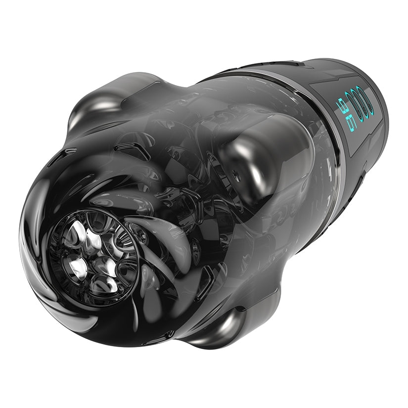 Peak Performa Hypershaker Fantasizer Masturbator Black featuring powerful vibrating bullets and sleek design.