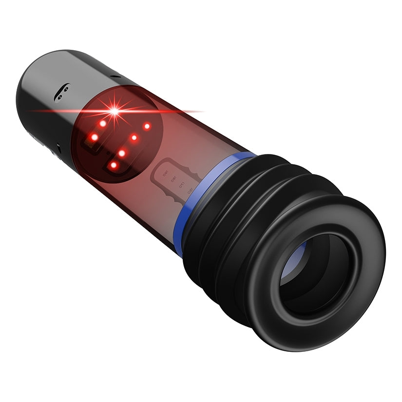 Peak Performa ISP 90 Infrared Red Light Therapy Pump Blue showcasing infrared light technology and automatic smart pump design.