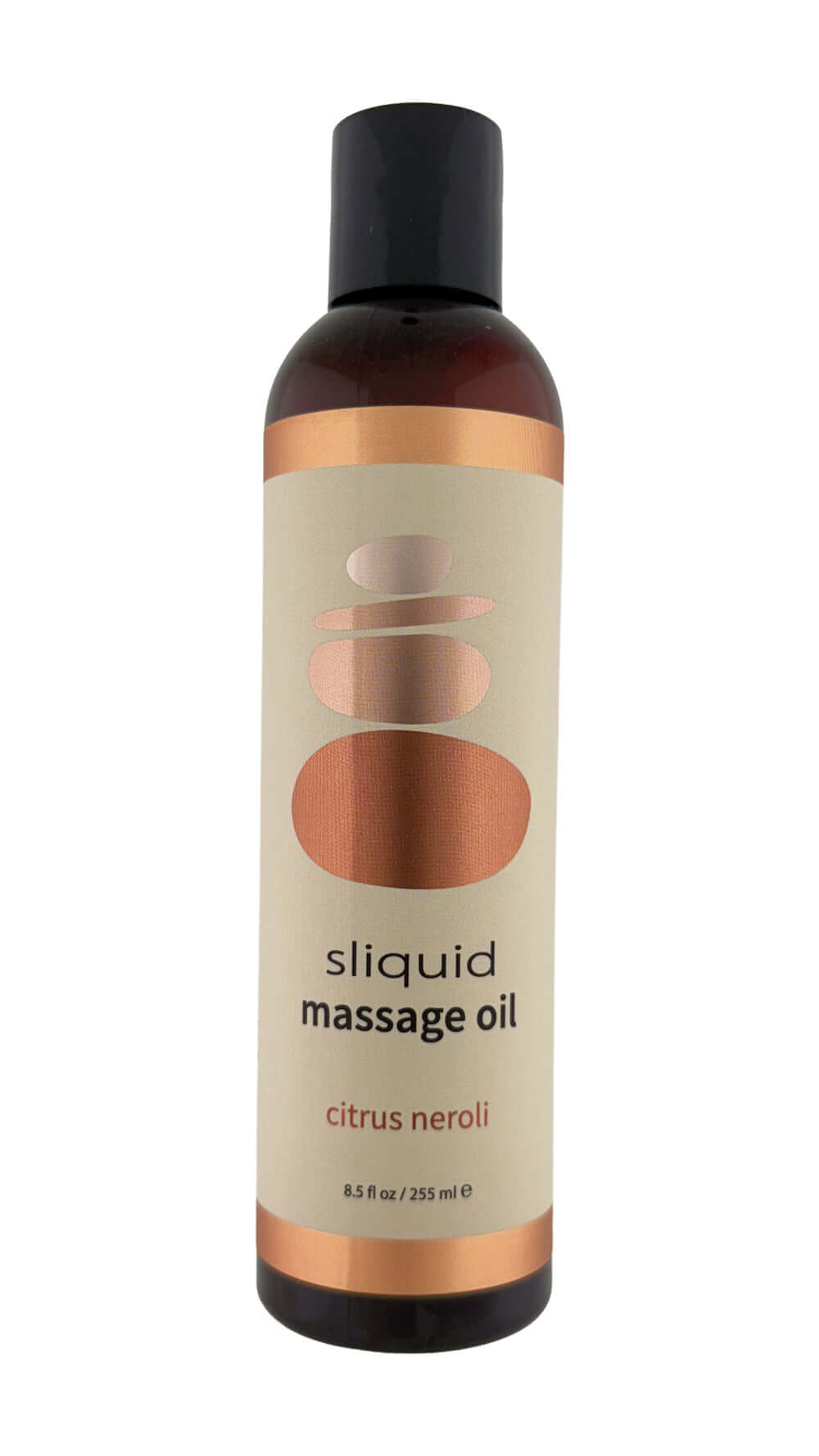 Sliquid Balance Massage Citrus Neroli 8.5 Oz soothing massage oil bottle with calming citrus aroma.