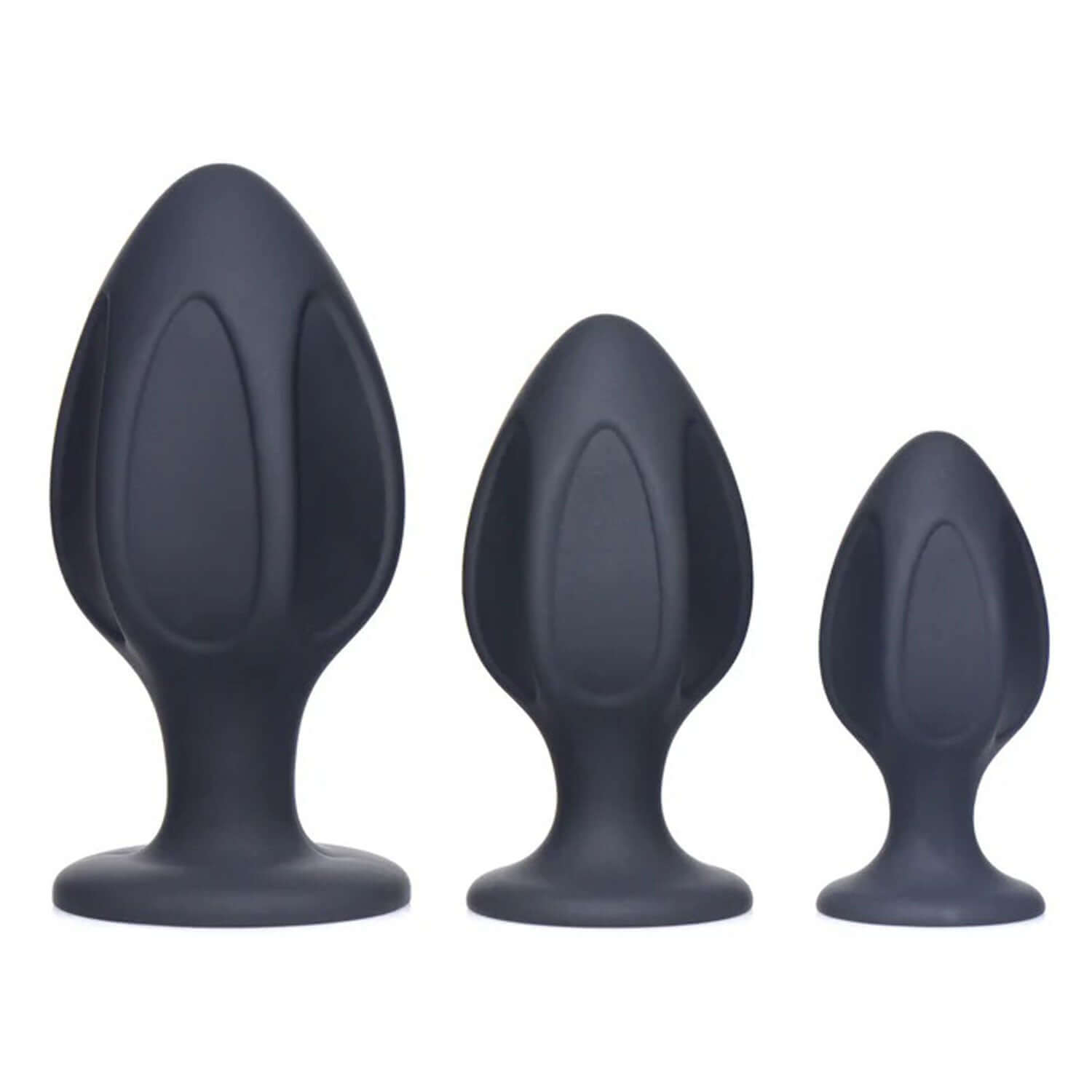 Triple Juicers Silicone Anal Trainer Set - Black-2