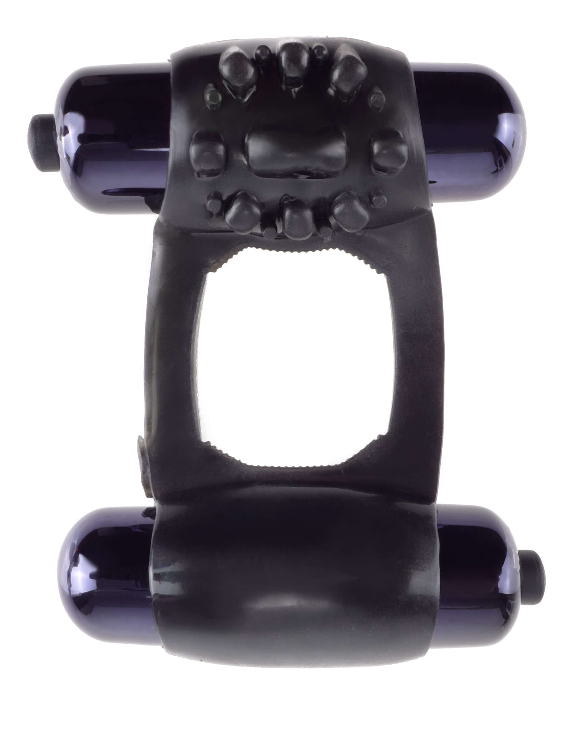 Fantasy C-Ringz Duo-Vibrating Super Ring Black-1
