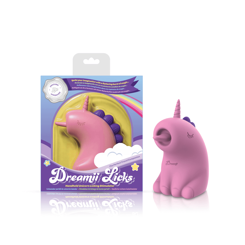 Dreamii Licks Licking Unicorn Stimulator - Mystical Pink-2