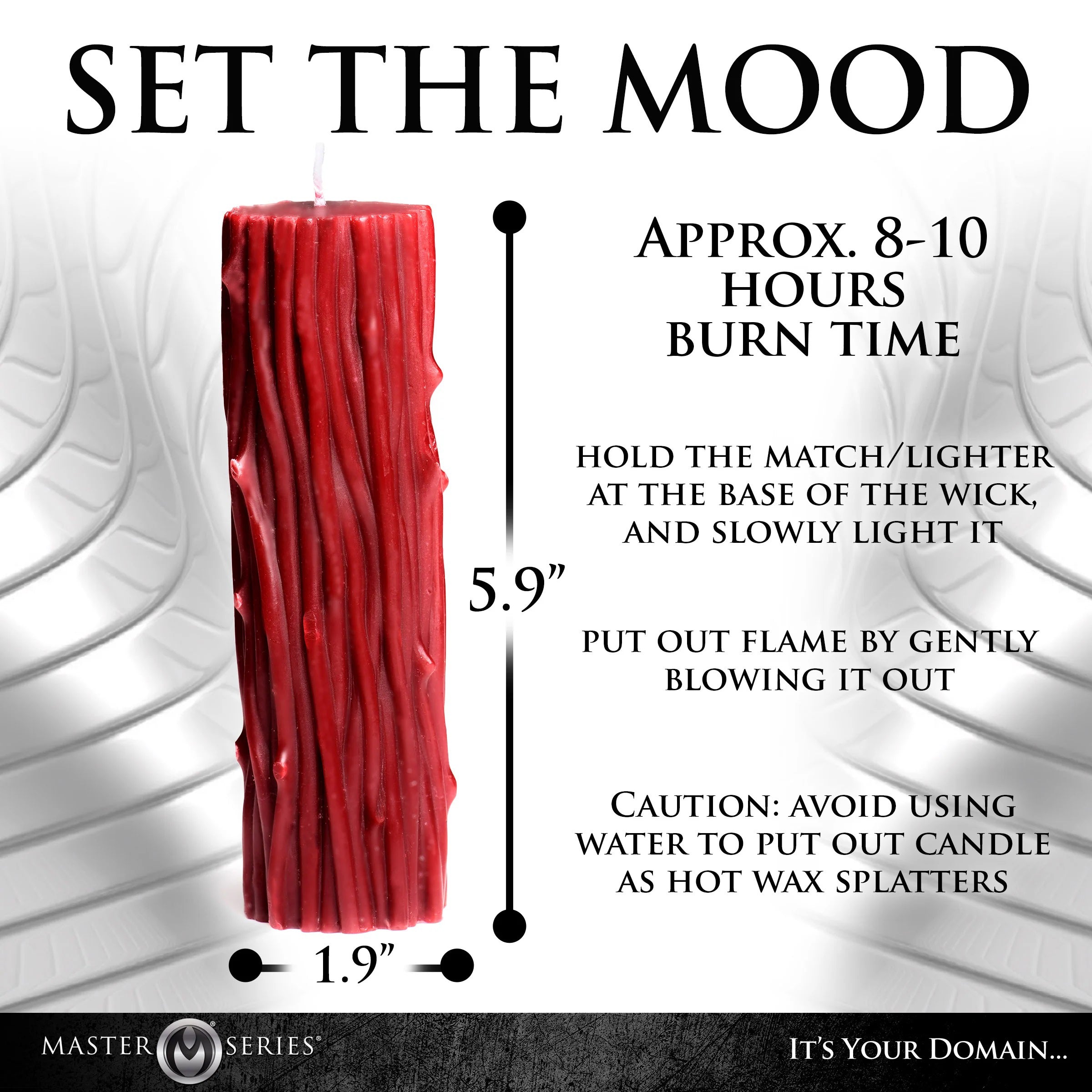 Thorn Drip Candle - Red-2