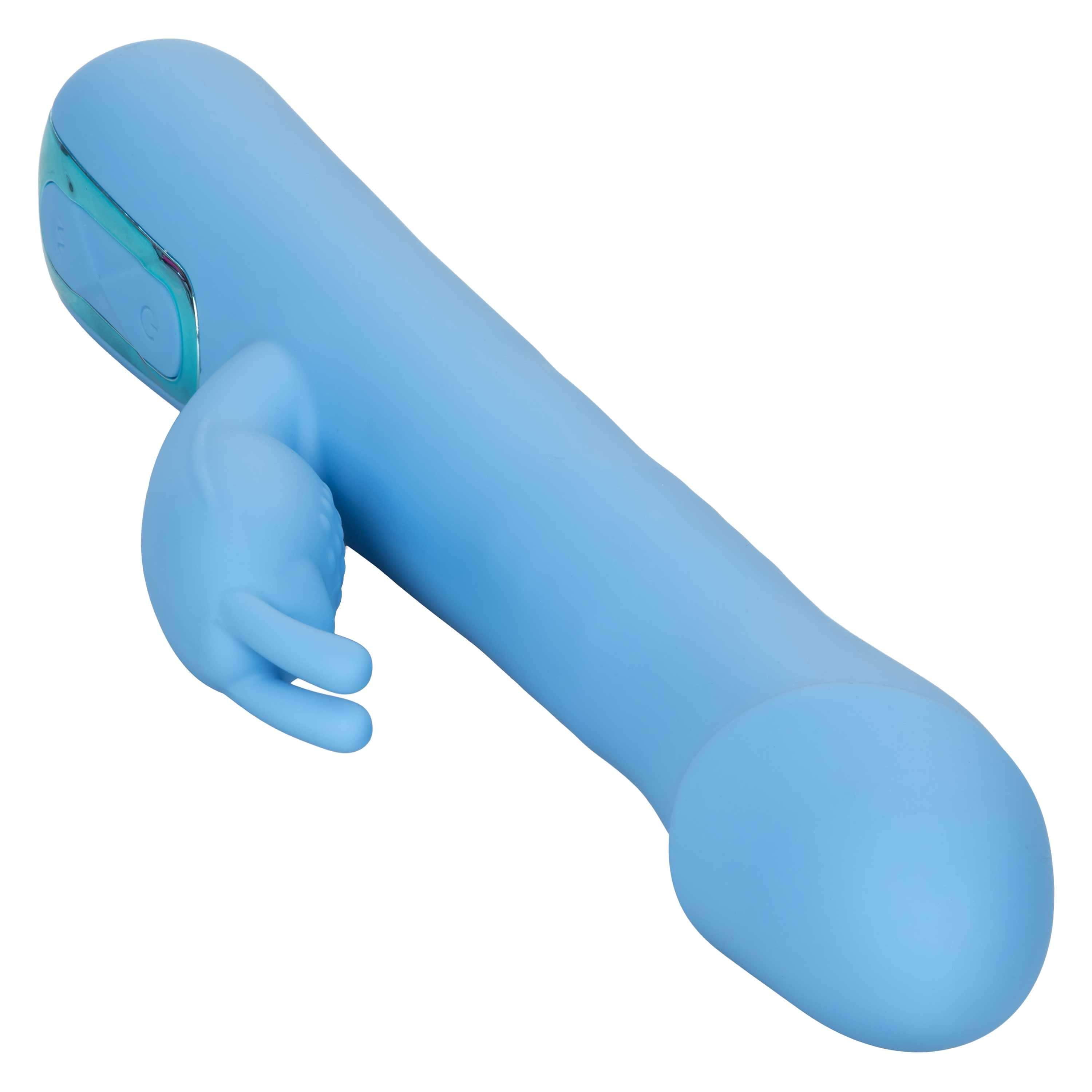 Jack Rabbit Elite Rotating Rabbit Vibrator Blue - premium dual-action massager with rotation and vibration features.