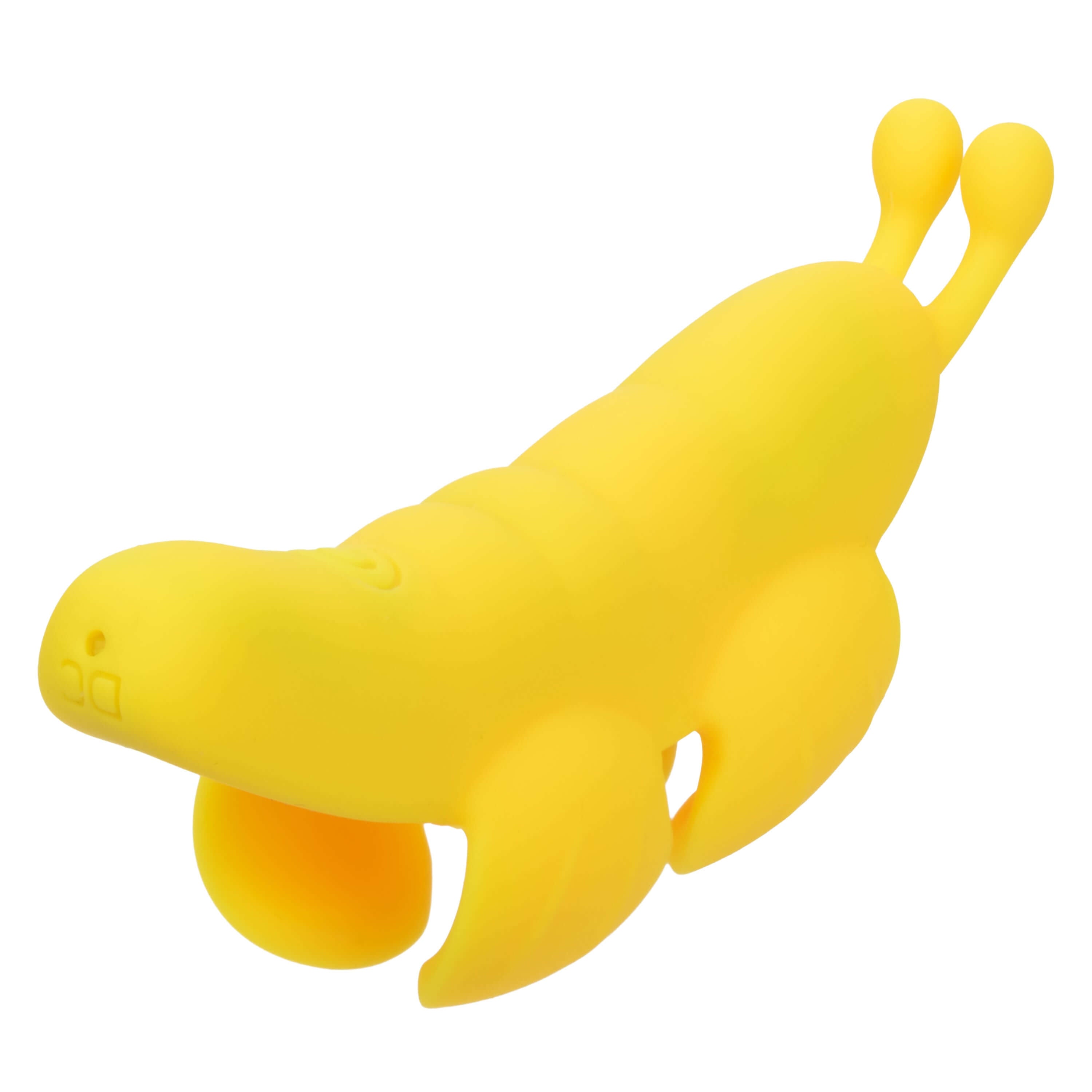 Neon Vibes the Butterfly Vibe Yellow ergonomically designed finger teaser for precise stimulation.