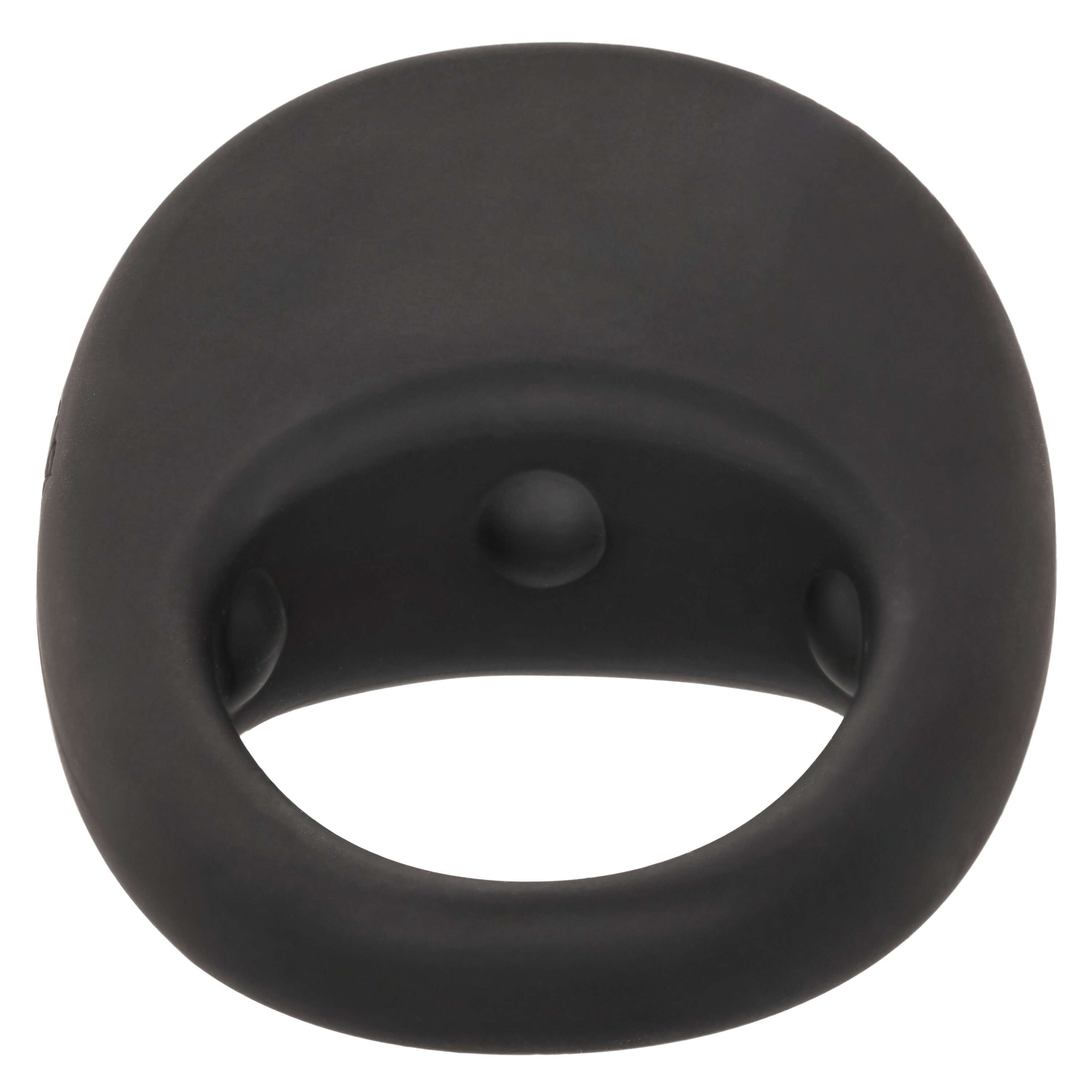 Silicone Rechargeable Pleasure Ring Black designed for couples to enhance sensation and pleasure.