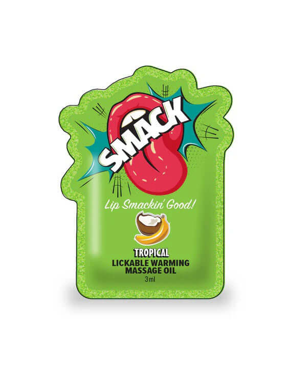 Smack Lickable Massage Oil, 3ml Pouch Display 36pc - Tropical-2
