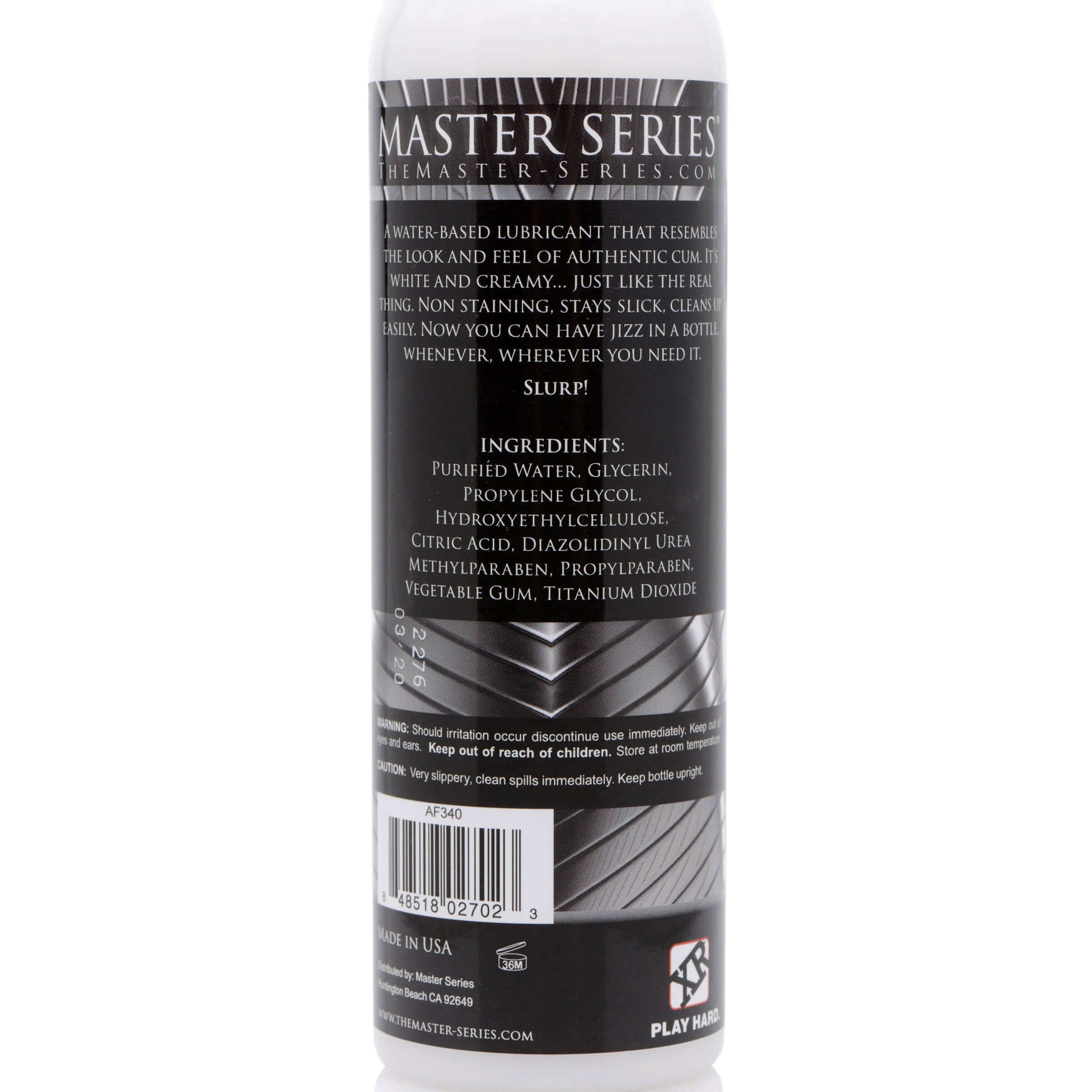 Jizz Unscented Water-Based Lube 8 Oz-1