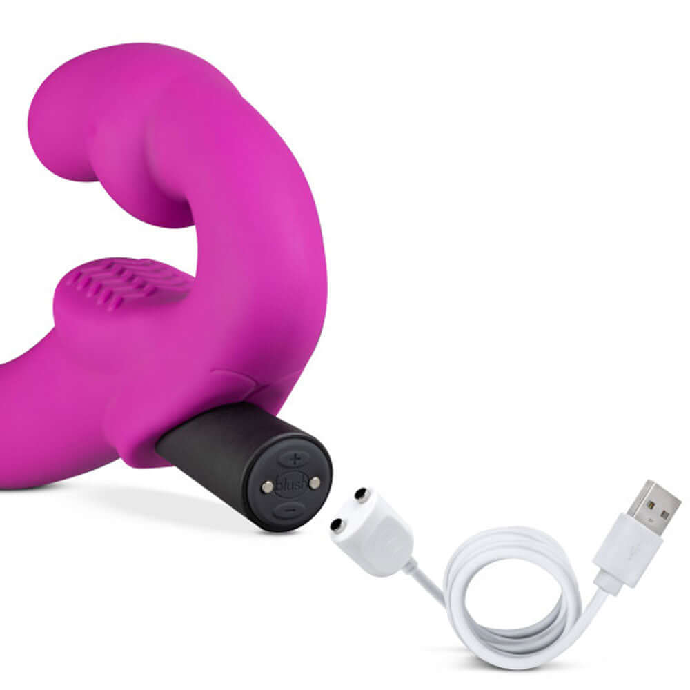 Temptasia - Estella - Strapless Silicone Dildo - Pink-7