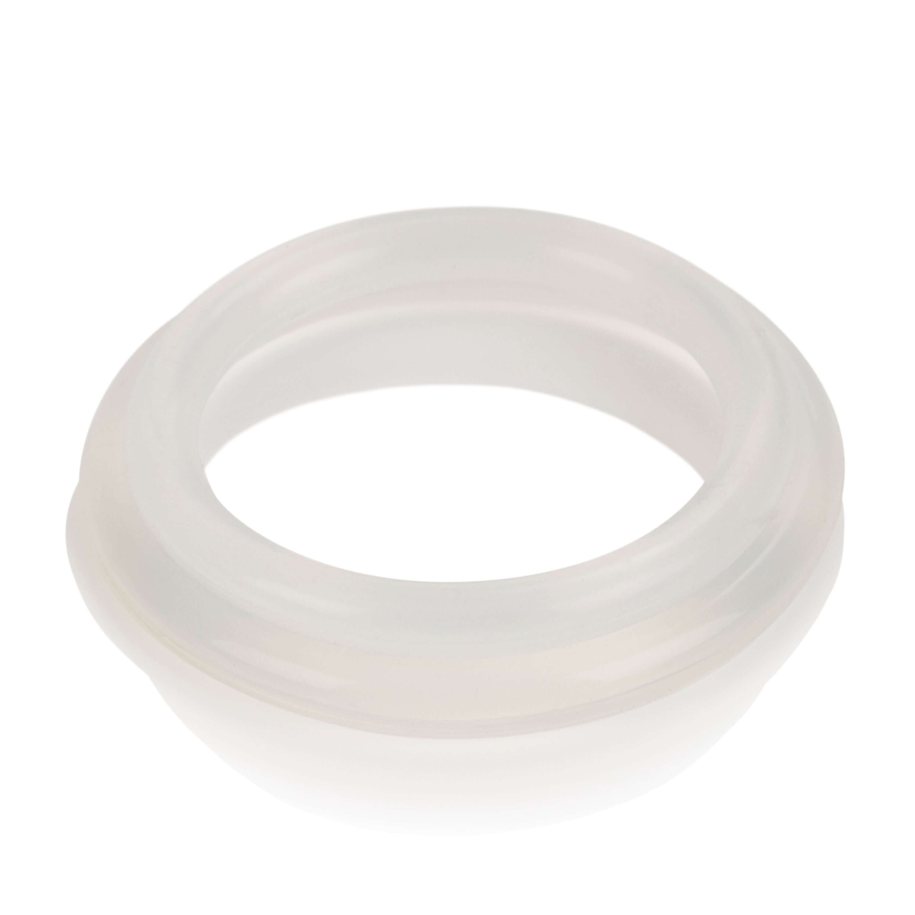 Silicone Rings Cock Rings Clear 2 Pack showing a clear silicone cock ring from different angles.