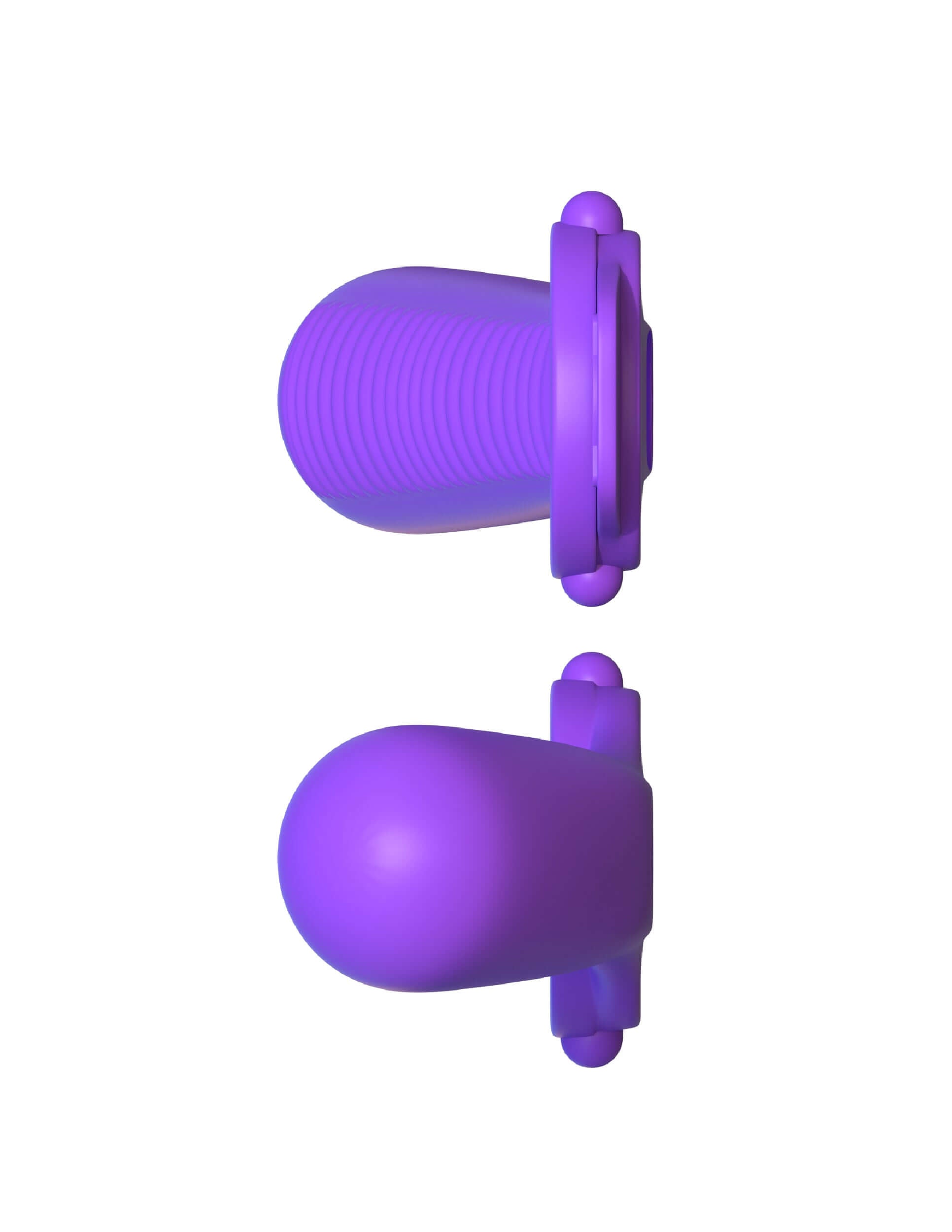 Fantasy C-Ringz Ride n Glide Couples Ring showing a vibrant purple design for enhanced stimulation and support.