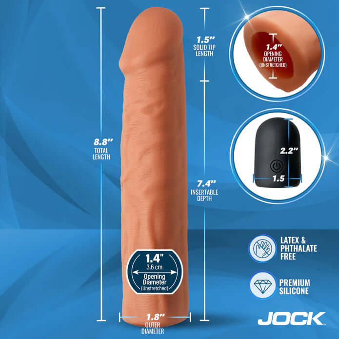 Jock Vibrating Penis Extension with Remote - Medium-3