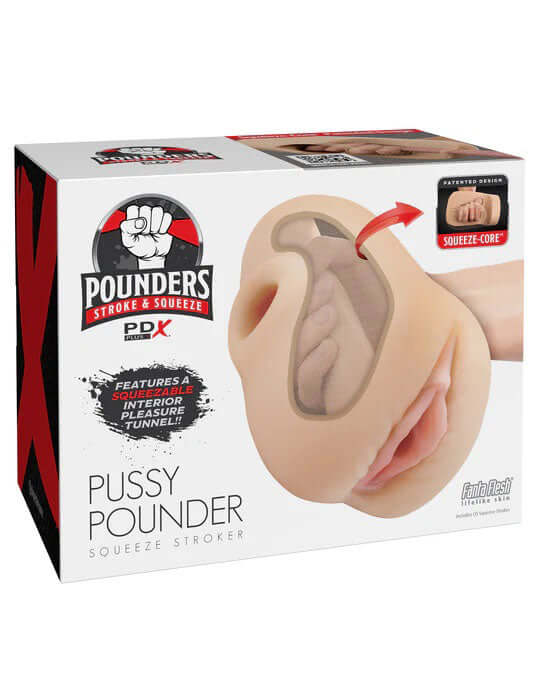 Pdx Plus Pussy Pounder Squeeze Stroker - Light-0