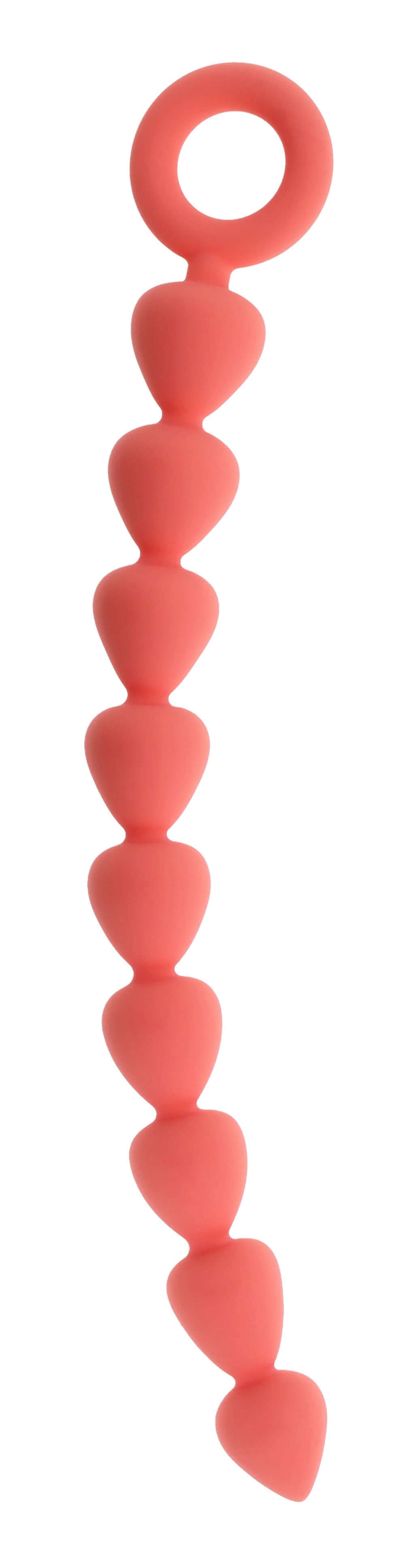 Peaches 'N Creame Silicone Anal Beads - Peach-1