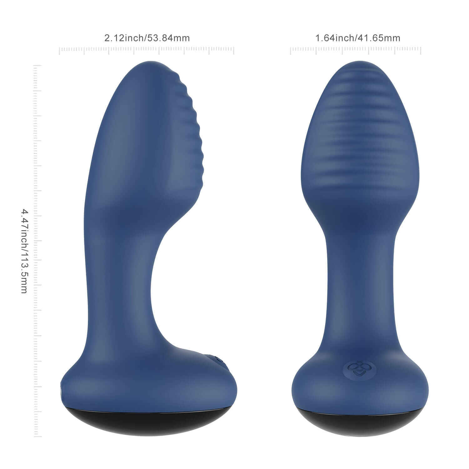 Frenzy App-Controlled Rotating Anal Vibrator - Blue-3